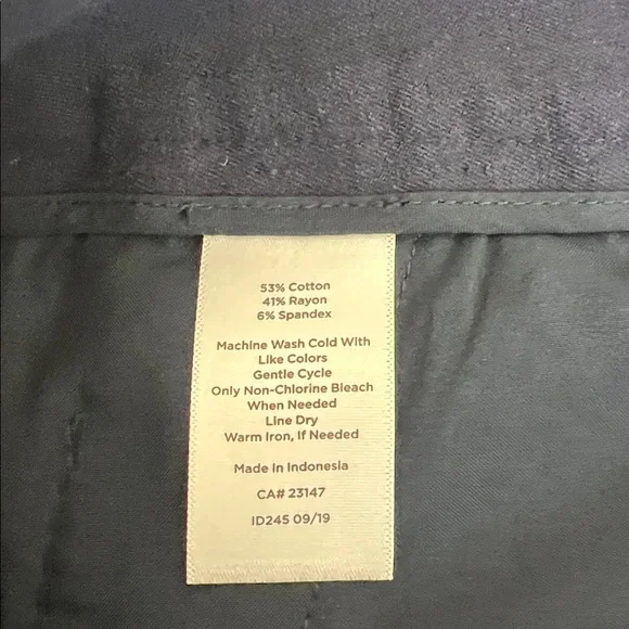 New Talbots Newport Pant Trouser Leg Full Length Navy Blue Size 8 - Picture 10 of 13